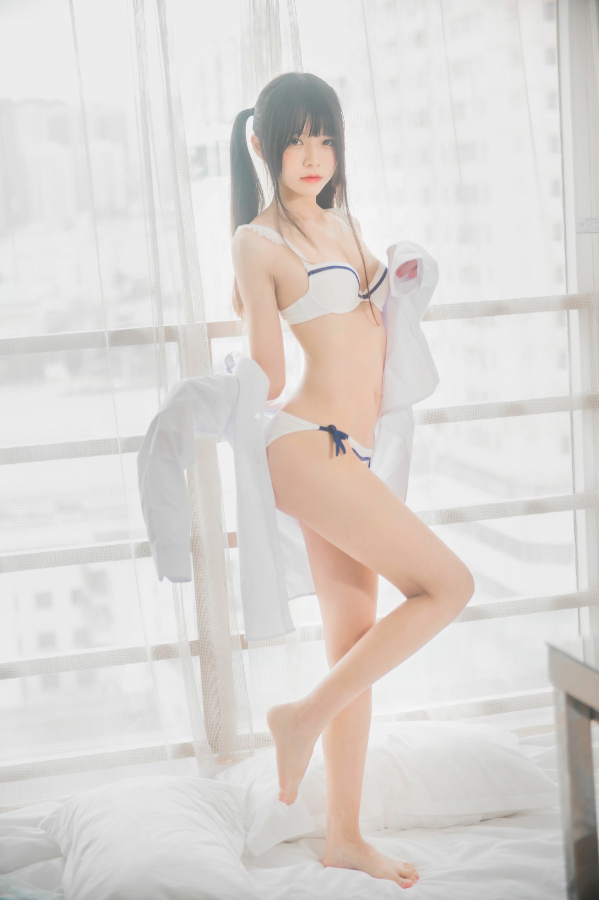 图片[9]-[桜桃喵]桜桃未熟-白衬衫双马尾 – COSPLAY-瞬颜部落