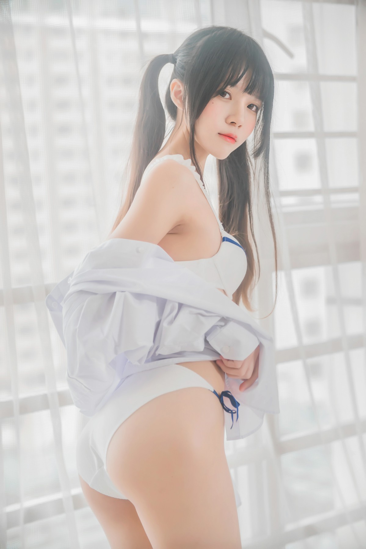 图片[12]-[桜桃喵]桜桃未熟-白衬衫双马尾 – COSPLAY-瞬颜部落