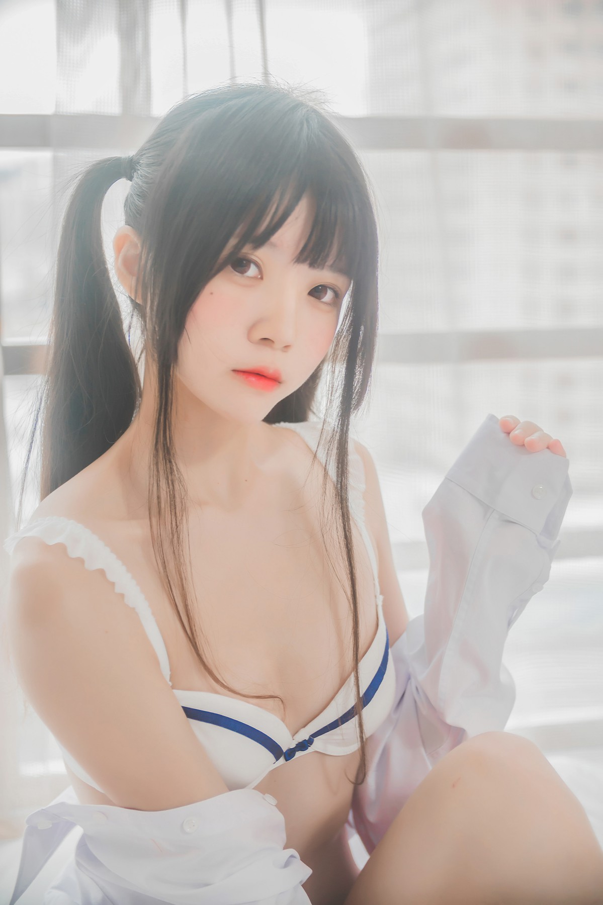 图片[15]-[桜桃喵]桜桃未熟-白衬衫双马尾 – COSPLAY-瞬颜部落