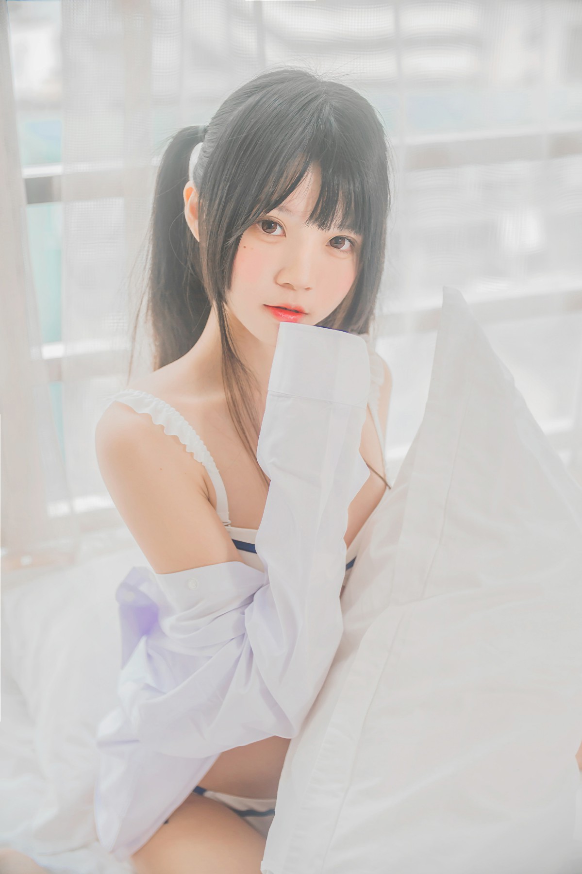 图片[17]-[桜桃喵]桜桃未熟-白衬衫双马尾 – COSPLAY-瞬颜部落