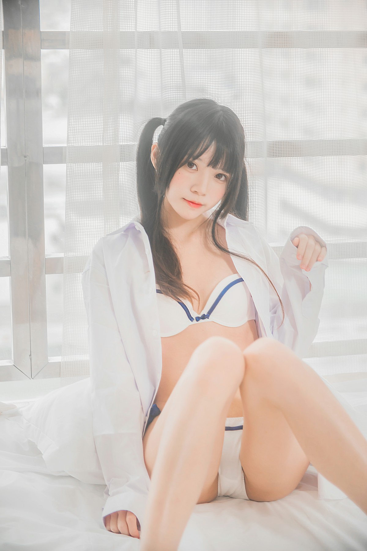 图片[21]-[桜桃喵]桜桃未熟-白衬衫双马尾 – COSPLAY-瞬颜部落