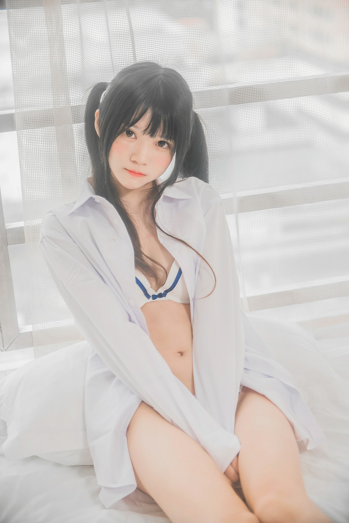 图片[22]-[桜桃喵]桜桃未熟-白衬衫双马尾 – COSPLAY-瞬颜部落
