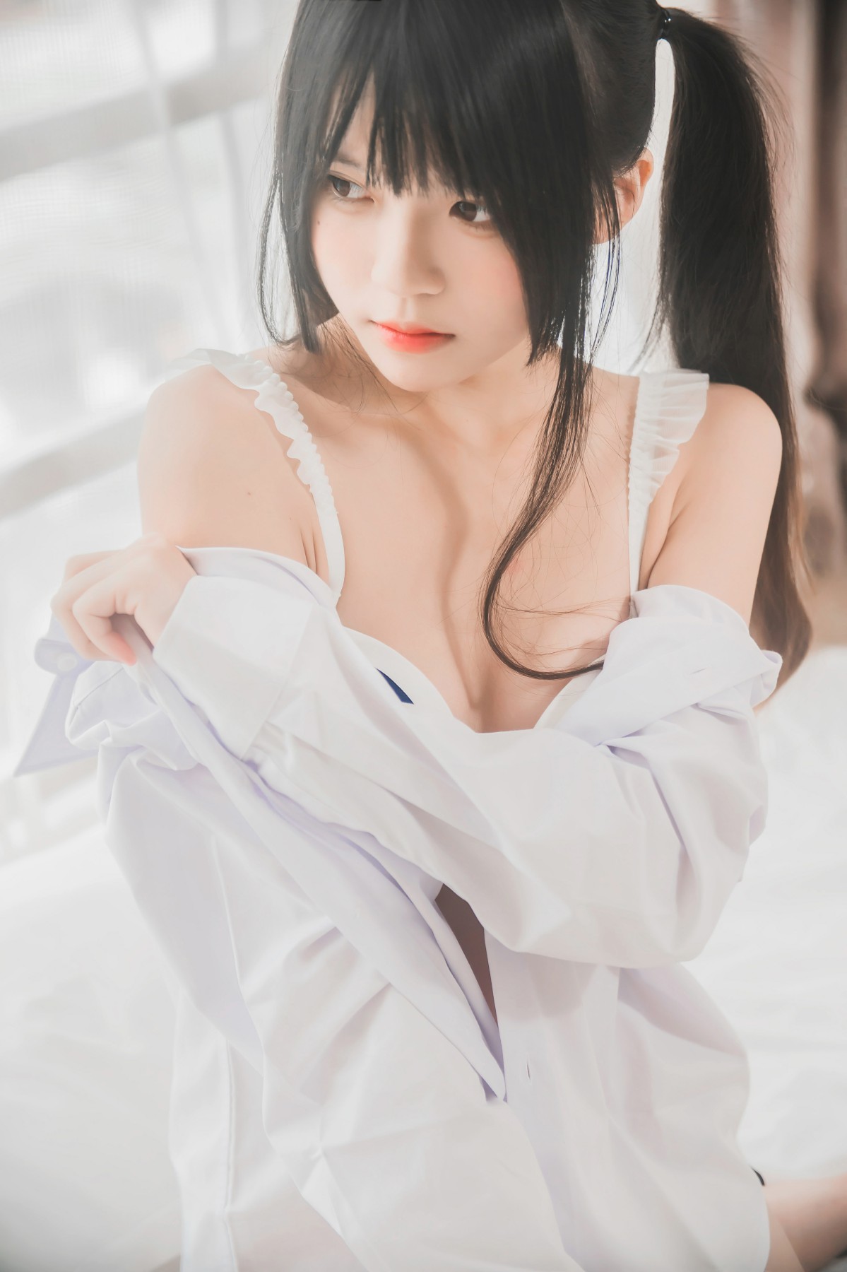 图片[25]-[桜桃喵]桜桃未熟-白衬衫双马尾 – COSPLAY-瞬颜部落