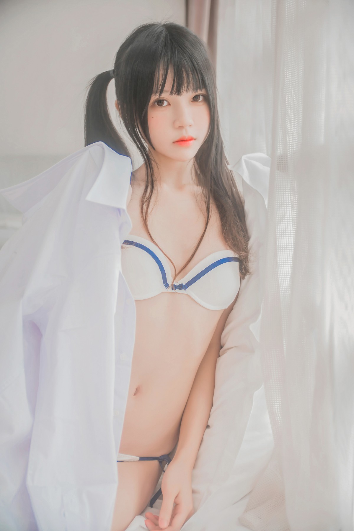 图片[30]-[桜桃喵]桜桃未熟-白衬衫双马尾 – COSPLAY-瞬颜部落