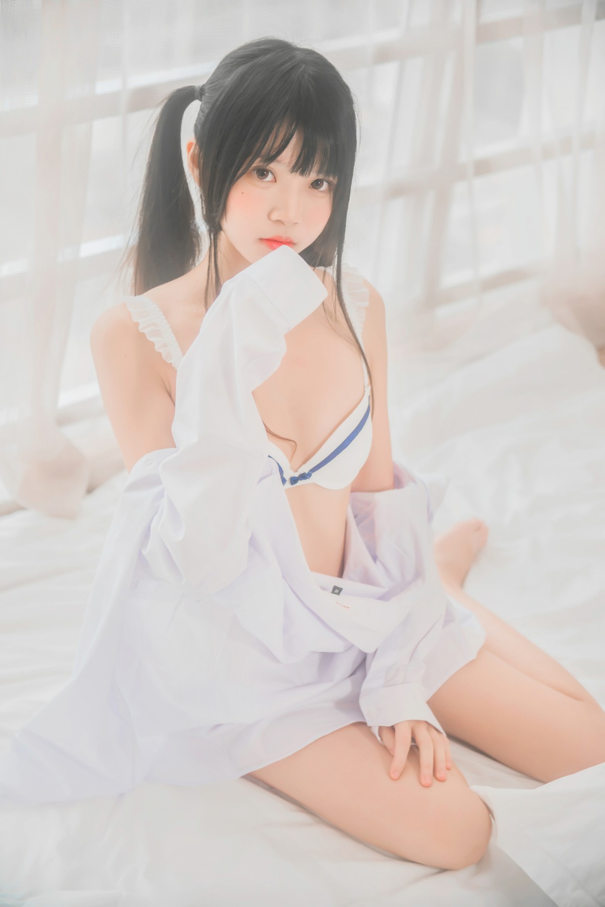 图片[34]-[桜桃喵]桜桃未熟-白衬衫双马尾 – COSPLAY-瞬颜部落