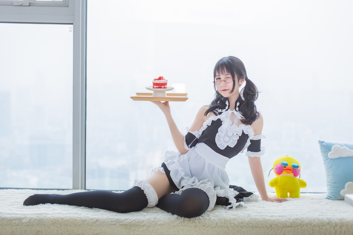 COS美女 逐月SU写真 – 女仆 – COSPLAY-瞬颜部落