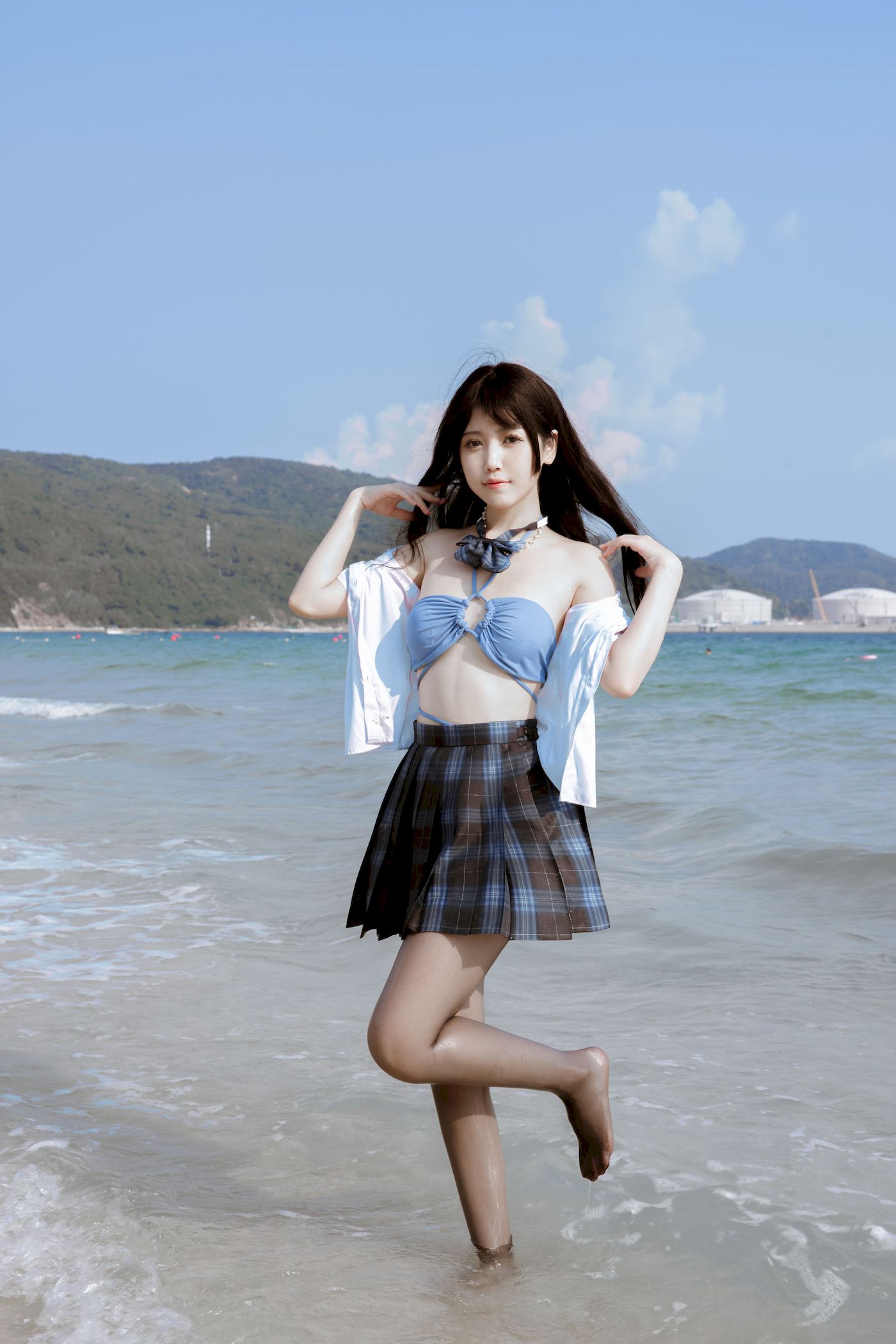 不呆猫学生装+JK制服妩媚写真