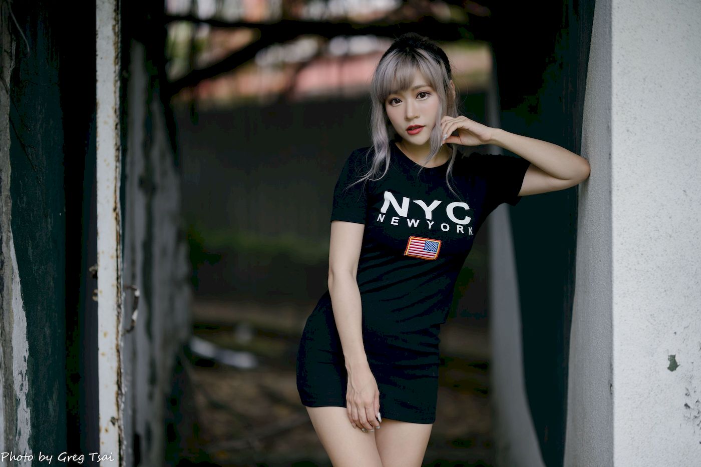 凯云黑裙美腿巧语嫣然运动风写真