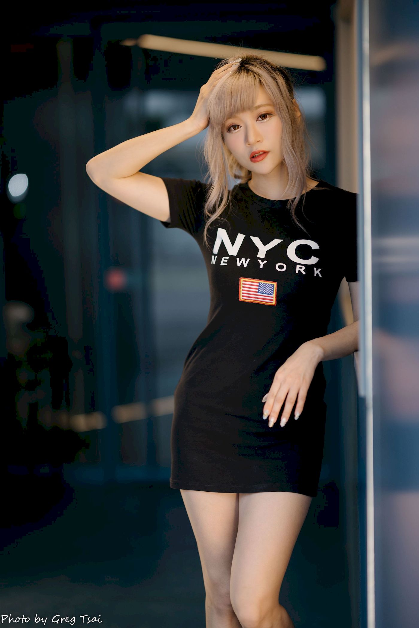凯云黑裙美腿巧语嫣然运动风写真